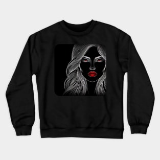 Artistic Face Lineart #2 Crewneck Sweatshirt